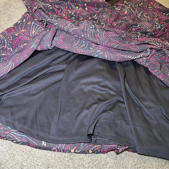 Torrid Mini Blouson Sleeve Skater Dress Sel Motifs Periscope Size -5X 28 - Picture 12 of 14